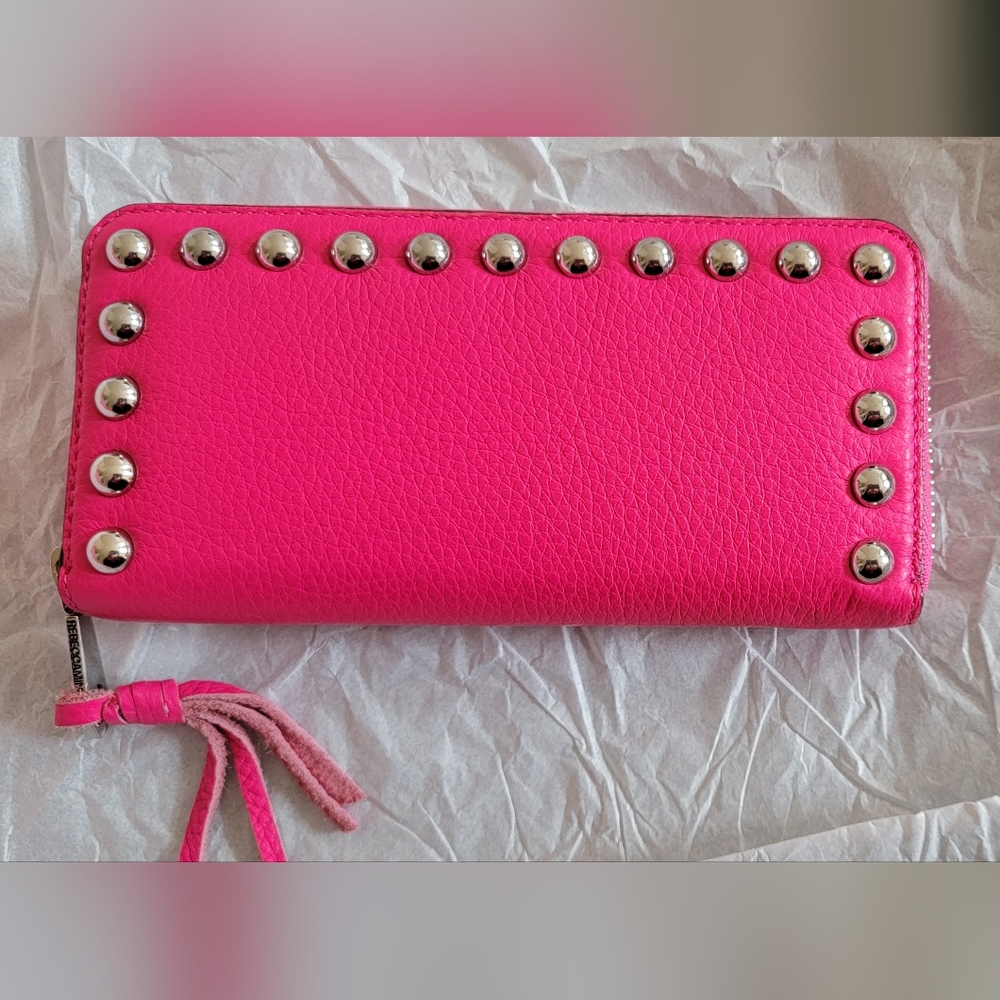 Rebecca Minkoff Pink Wallet with Studs